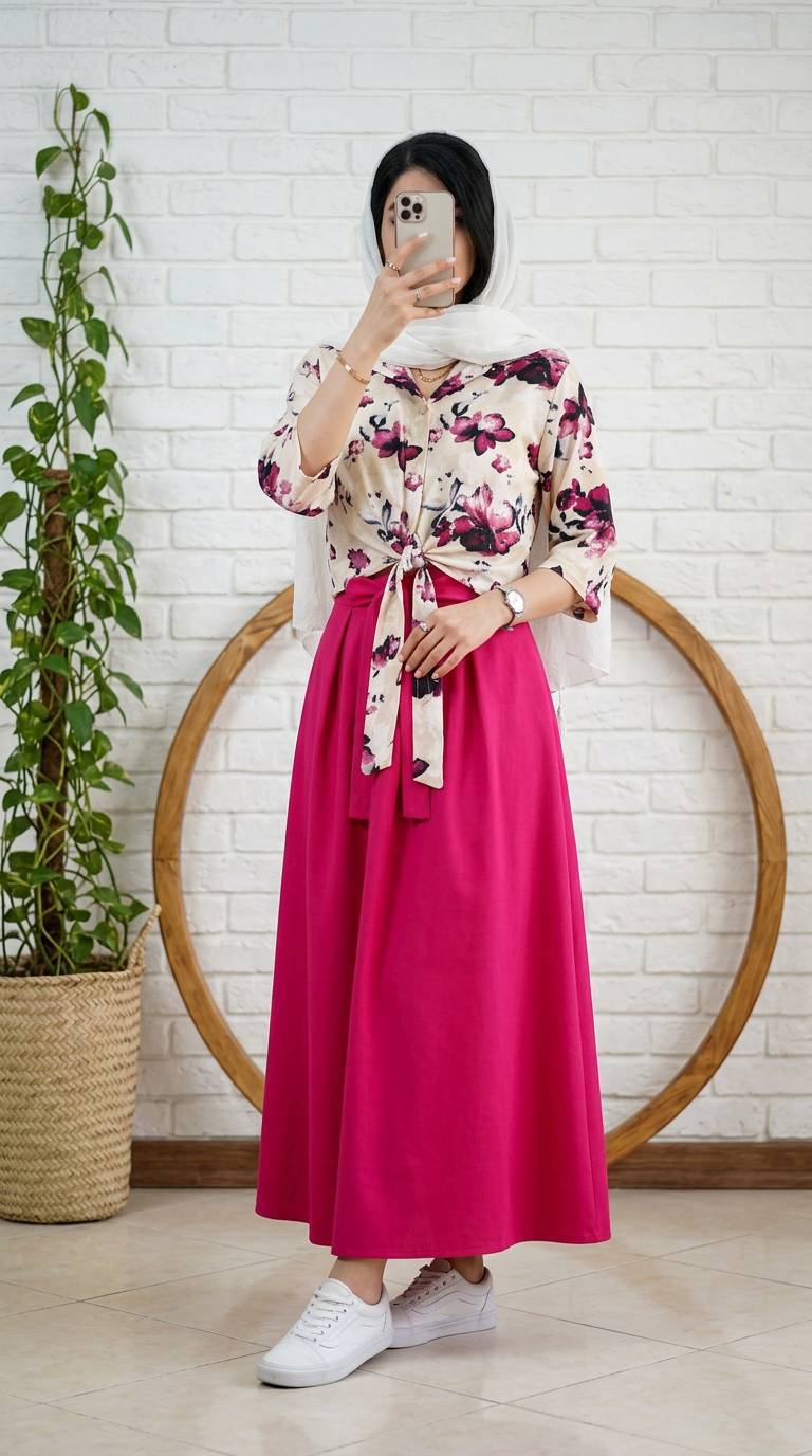 شومیز دامن گره ای