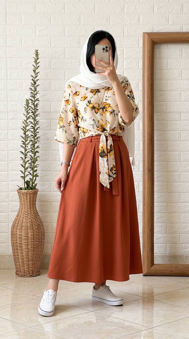 شومیز دامن گره ای