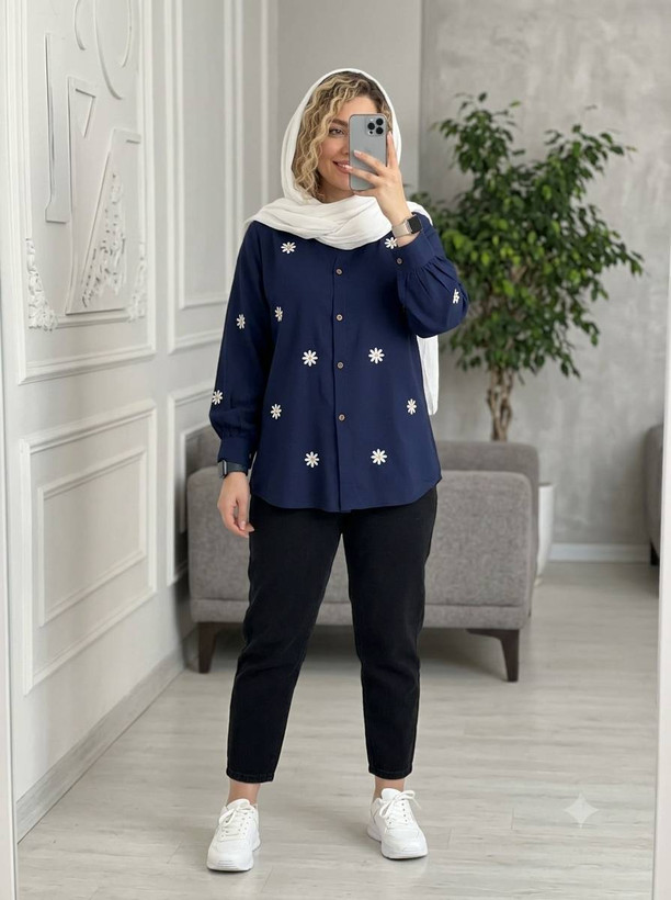 شومیز گل