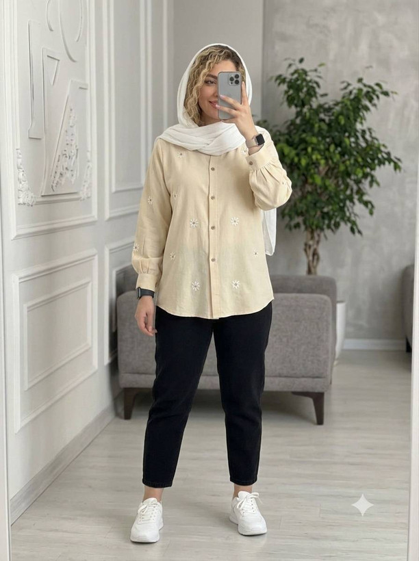 شومیز گل